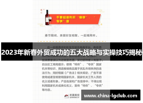 2023年新春外贸成功的五大战略与实操技巧揭秘
